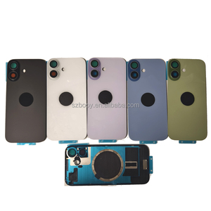 Vetro Posteriore di Ricambio <span class=keywords><strong>con</strong></span> Cornice Metallica Magnetica e Lente Fotocamera per <span class=keywords><strong>iPhone</strong></span> 17, Copertura <span class=keywords><strong>Batteria</strong></span> Aftermarket - Product Image 1