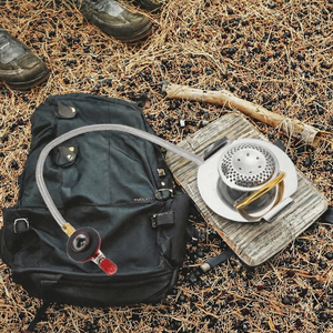 Draagbare opvouwbare split <span class=keywords><strong>camping</strong></span> gasfornuis roestvrij staal butaangasbrander 200g lichtgewicht buiten koken - Product Image 2