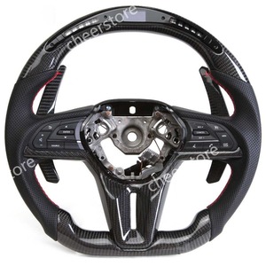 Tùy chỉnh Q50 Q60 QX50 qx30 q50l qx70 FX q70l LED RPM hiển thị nước nóng Sợi Carbon chỉ đạo Wheel cho Infiniti với <span class=keywords><strong>m</strong></span>ái chèo Shifter - Product Image 1