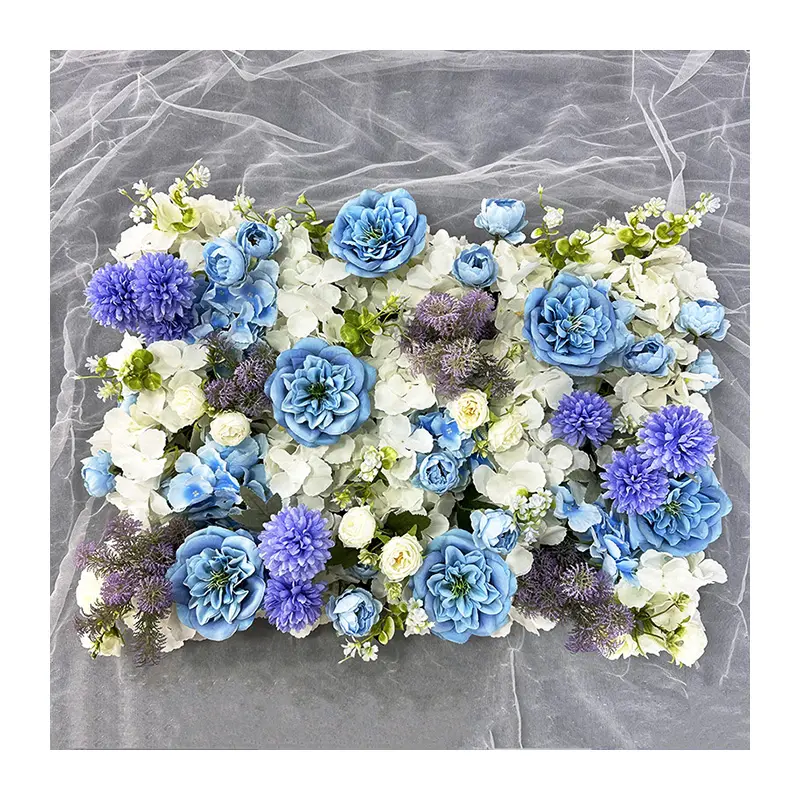 MYQ135 Blue Purple White Small Flower Row Wedding/Party Decoration Photography Props Factory Wholesale High Quality