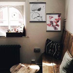 Support mural classique pour affiches, en bois léger et durable, avec aimants, pour affiches et œuvres d'art, kit de suspension, cadre magnétique, cadre magnétique pour affiches - Product Image 6