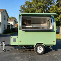 Remorque de restauration mobile entièrement équipée, bar à boissons, camion à crème glacée, camion à café, design personnalisé, remorque de traiteur