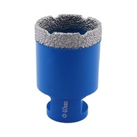 Foret diamanté M14 brasé sous vide de 38, 40, 45 mm, longueur totale 6,2 mm, durable et haute efficacité pour carrelage et maçonnerie