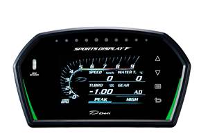 Nouveau Compteur de Vitesse Automobile Modifié <span class=keywords><strong>DFSF</strong></span> avec Écran LCD, Mode Piste, Fonctions de Température de l'Eau, Pression du Turbo, Pression d'Huile et Vitesse - Product Image 3