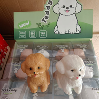 Jouets de décompression en forme de chiot Teddy, blocs de construction musicaux à rebond lent, jouets décoratifs mignons