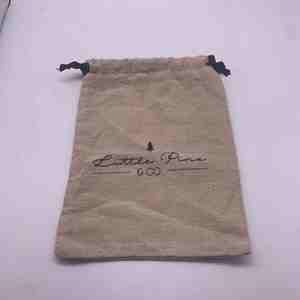 Wholesale Eco Muslin Cotton Linen <b>Drawstring</b> Bag Customized Organic Cotton Gift Packaging <b>Pouch</b> Biodegradable Wallet Wedding - Product Image 3