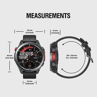 Reloj Inteligente Zeblaze Stratos 4 con Pantalla AMOLED Grande de 1.45 Pulgadas, Monitor de Frecuencia Cardíaca, Oxímetro de Pulso, GPS para Deportes al Aire Libre