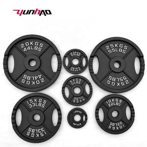 Gym Musculation Fitness 50mm 1.25-25KG Plaque de contrepoids à quatre barres Plaque standard en fonte avec deux poignées - Product Image 2