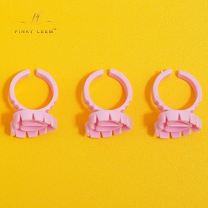 Pinky Leem - Porta Pegamento en Forma de Flor y Corazón, Venta al por Mayor, Anillo para Pestañas, Copa para Pegamento de Extensión de Pestañas - Product Image 1