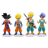 Popular Anime <strong>Hot</strong> Sale 4 Style 20cm PVC High Quality Japanese <strong>Dragon</strong> <strong>Balls</strong> Z Goku Character Model Action Figures FYQC