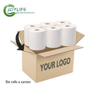 Offre Spéciale – Essuie-tout en papier <span class=keywords><strong>Maxi</strong></span> Roll personnalisé de marque, populaire, 200 mètres, 600 pieds, 800 pieds, 32 g/m², 34 g/m², 36 g/m², 38 g/m², 40 g/m², avec coupe automatique - Product Image 3