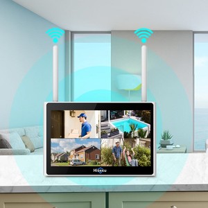 Système de caméra de sécurité solaire avec écran HD de 10 pouces, kit de surveillance NVR 10CH 4MP, vision nocturne, grand angle, cloud - Product Image 3