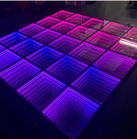 Plancher lumineux interactif pour sol et mur, accessoires magnétiques, plancher de danse scintillant, plancher de danse LED 3D, lumière LED en stock