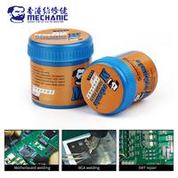 MECHANIC 138 Pâte à Souder sans Plomb Basse Température Point de Fusion Flux de Soudure Crème de Soudage Sn42/Bi58 Kit de Réparation PCB BGA