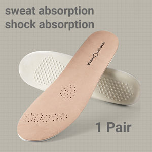 Plantilla deportiva de látex de cuero, plantillas de piel de vaca para zapatos, soporte de arco, almohadillas para zapatos, plantillas para fascitis plantar absorbentes de golpes - Product Image 2