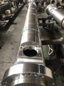 W6Mo5Cr4V2 Máquina extrusora de doble tornillo Piezas de repuesto <span class=keywords><strong>Material</strong></span> PP Barril de tornillo para extrusoras de plástico y caucho - Product Image 2