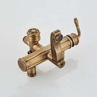 Ensemble de robinetterie de douche de salle de bain en laiton bronze antique de luxe de haute qualité