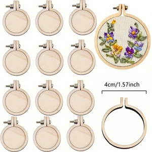 Wholesale DIY Wooden Mini Embroidery Frame Hoop With Different Designs for Craft