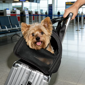 Bolsa de Transporte para Mascotas, Bolso de Hombro Expandible y Suave para Viajes, para Perros y Gatos Pequeños - Product Image 6