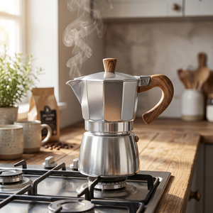 <span class=keywords><strong>Cafetière</strong></span> Moka Ekocian 2 tasses en aluminium, classique, pour expresso sur cuisinière, 100 ml, vente en gros, portable, avec couvercle - Product Image 3