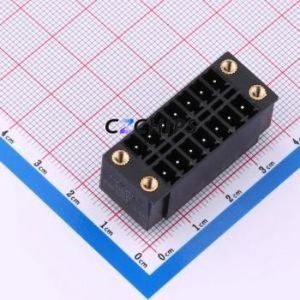 DB2EVHBM-3.81-2*7P-BK Plug-in Terminal Block Through hole,P=3.81mm Board-to-Board / Socket - Closed Screw Fixing 2x7P 3.81mm - Product Image 1