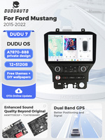 DUDUAUTO DUDU7 A7870 AKM7739 VELVET DSP QLED Système stéréo double pour voiture pour Ford Mustang 2015-2022 SYNC 3
