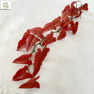 Новый тренд 1,2 м искусственные 3D напечатанные подвесные виноградные лозы другие декоративные цветы растения искусственные листья для офиса отеля Рождество - Product Image 4