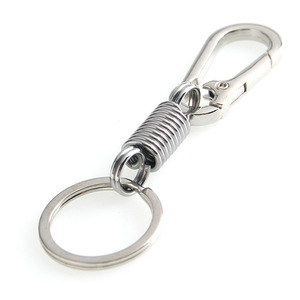 Starker Federkarabiner-Schlüsselanhänger, Metall-Zinklegierung-Karabiner mit O-Ring, Retro-Stil Schnellverschluss für Autoschlüssel & Taschen - Product Image 4