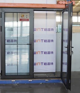 Portes d'entrée étanches certifiées américaines, rupture de pont thermique, aluminium, double vitrage, portes françaises pour maisons - Product Image 6