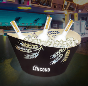 Hoge Kwaliteit 12l Rgb Led Light-Up Plastic Ijsemmer Oplaadbare Wodka En Drank Relatiegeschenk Voor Feesten - Product Image 1