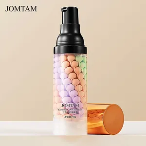 Base <span class=keywords><strong>de</strong></span> <span class=keywords><strong>Teint</strong></span> 4-en-1 40g : Crème Tri-couleurs Éclaircissante, Contouring, Isolation des Couleurs, Imperméable – Base <span class=keywords><strong>de</strong></span> Maquillage Naturelle - Product Image 1