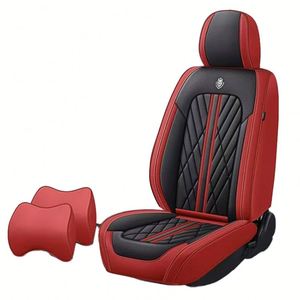 Ensemble de housses de siège auto Marcan, 5 pièces, toutes saisons, élégant, luxueux, tout-en-un, en cuir, universel, accessoire de protection, design professionnel - Product Image 1