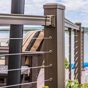 EKOO Deck Wire ringhiera costo a buon mercato tensione cavo in acciaio inox balaustra ringhiera Post - Product Image 4