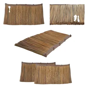 Hot sale fire resistant artificial synthetic palm thatch