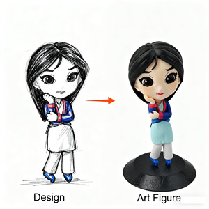 Figurine d'action 3D personnalisée en PVC, modèle de poupée, jouet de dessin animé, objet de collection en vinyle, matériau écologique, boîte cadeau - Product Image 1