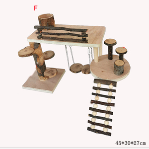 Suministros para hámster, vallas de madera de manzana, escaleras, columpios, juguetes de ramas, plataformas de madera, plataformas de dentición, combinaciones de paisajismo - Product Image 3