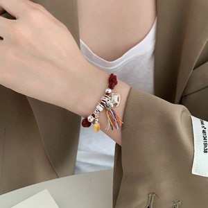 Sterling Silver Pony Amber Red <b>Rope</b> <b>Bracelet</b> For Women Everyday Wear Animal Shape Jewelry - Product Image 4