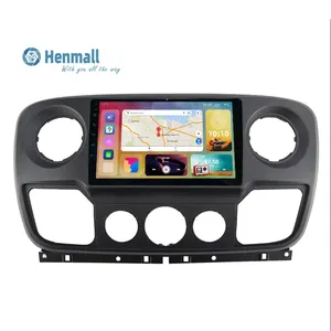 Henmall voiture Android cadre stéréo pour <span class=keywords><strong>Renault</strong></span> <span class=keywords><strong>Master</strong></span> 2015 voiture vidéo FM BT autoradio GPS WIFI lecteur DVD - Product Image 1