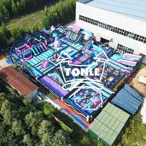 На заказ, самый большой в мире детский домик, коммерческая открытая игровая площадка, игровой парк, надувной тематический парк, надувной замок для взрослых - Product Image 4