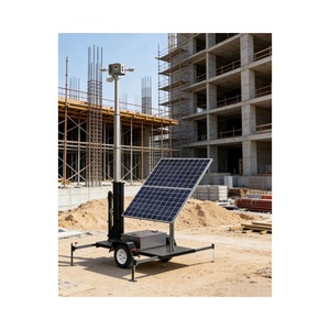Nouvelle Conception Adaptée : Remorque de Surveillance CCTV Portable avec Panneaux Solaires 2x300W Ecosight ES2P-300, Mât de 6m, Autonomie de 2 Jours - Product Image 4