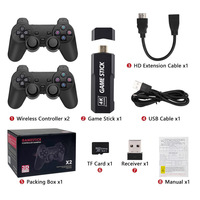 Console de Jeux Rétro X2 Game Stick 4K, Consoles de Jeux Vidéo Familiales pour TV, Classique 64 Go, 30000 Jeux
