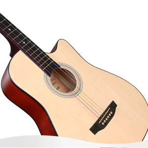 Vendita diretta della fabbrica di compensato rosso 38 pollici chitarra acustica per i bambini con lucido finito - Product Image 4