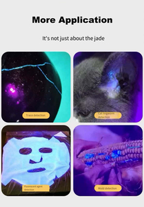 <strong>Gems</strong> Detector USB Rechargeable <strong>Jade</strong> Gemstone UV LED <strong>Flashlight</strong> 3 LED Light Source UV 365nm <strong>Gem</strong> <strong>Torch</strong> - Product Image 4