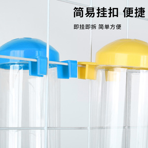 Botella de agua colgante para mascotas, bebedero con boquilla, gran capacidad para cachorros en jaula, plástico amarillo - Product Image 4