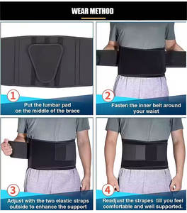Redressement du dos Compression soutien abdominal lombaire travail taille protecteur garde <span class=keywords><strong>ceinture</strong></span> de soutien du bas du dos - Product Image 6