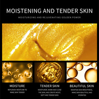 Masque facial complet végétalien POUQUR 24k Or, blanchissant, hydratant, à l'acide hyaluronique et à la niacinamide