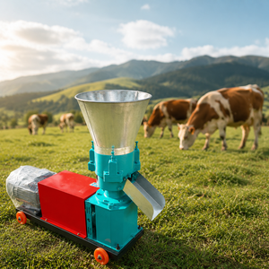 Conception pratique, alimentation facile, moulin <span class=keywords><strong>à</strong></span> granulés d'aliments pour volailles et bétail de petite ferme, entraînement électrique rotatif, construction métallique - Product Image 4
