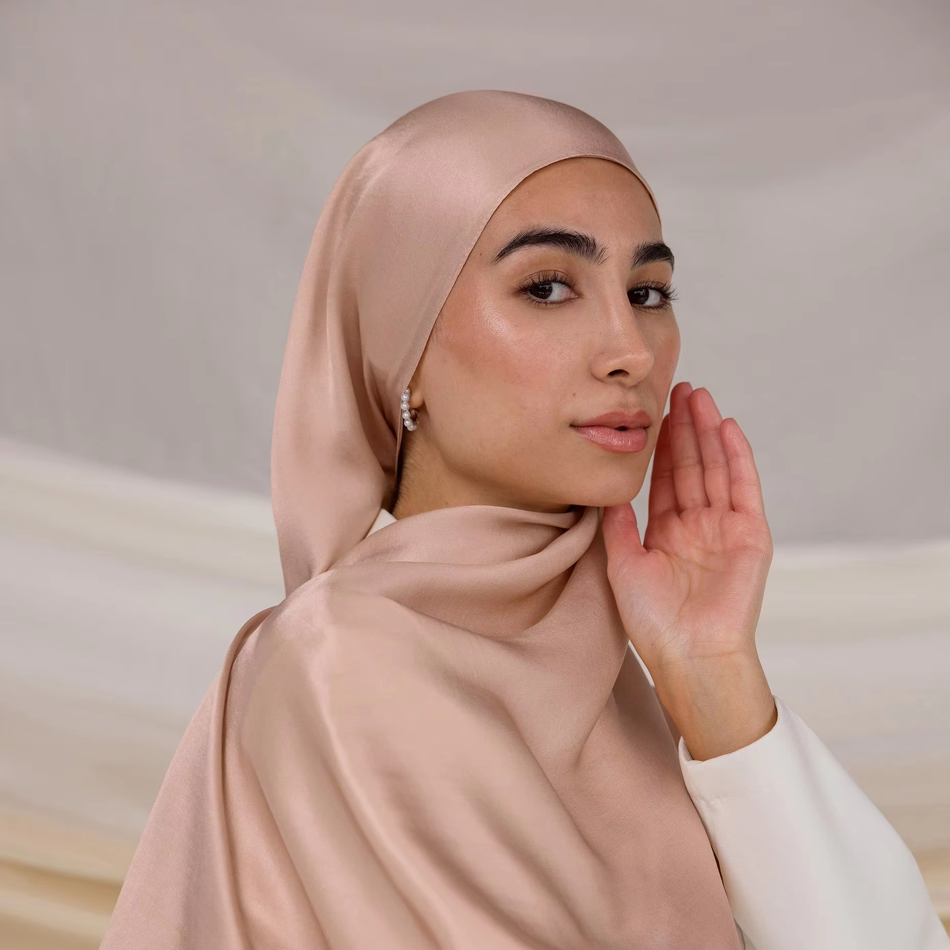 satin matte shawl