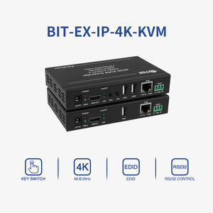 고성능 4K30 KVM <span class=keywords><strong>HDMI</strong></span> 익스텐더 USB 2.0 IP/CAT5e/CAT6 케이블 전문 오디오 비디오 및 조명 - Product Image 3