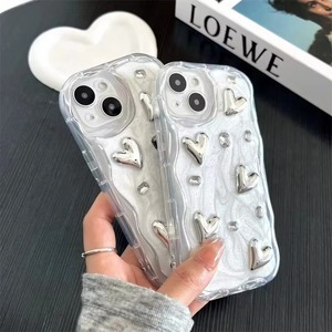 2025ใหม่ฝาครอบโทรศัพท์3D เพชรรักหัวใจเคสโทรศัพท์แฟชั่นเคส TPU เคสมือถือสำหรับ <span class=keywords><strong>iPhone</strong></span> 15 16 <span class=keywords><strong>PRO</strong></span> <span class=keywords><strong>MAX</strong></span> - Product Image 5